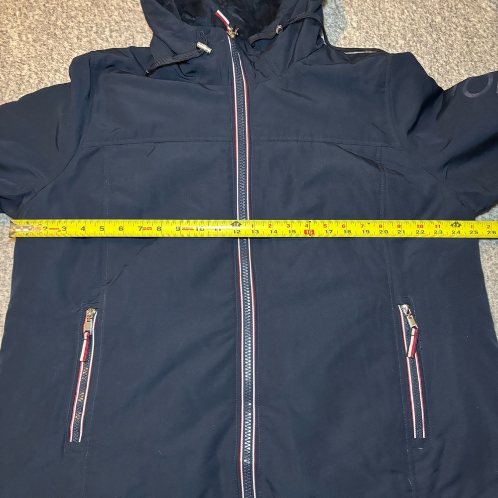 Tommy Hilfiger Women’s Stadium Jacket Navy Hooded XXL - Picture 11 of 13
